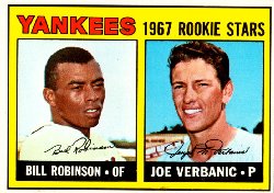 1967 Topps Baseball Cards      442     Rookie Stars-Bill Robinson RC-Joe Verbanic RC